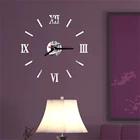 Современный дизайн Мини DIY настенные часы стикер немой Цифровой 3D настенные большие часы гостиная домашний офис Декор Рождественский подарок