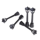 Черные светильники 5 шт.лот, одноголовочные светильники, поезда N, модель светильника, садовые светильники, уличные фонари, модель здания