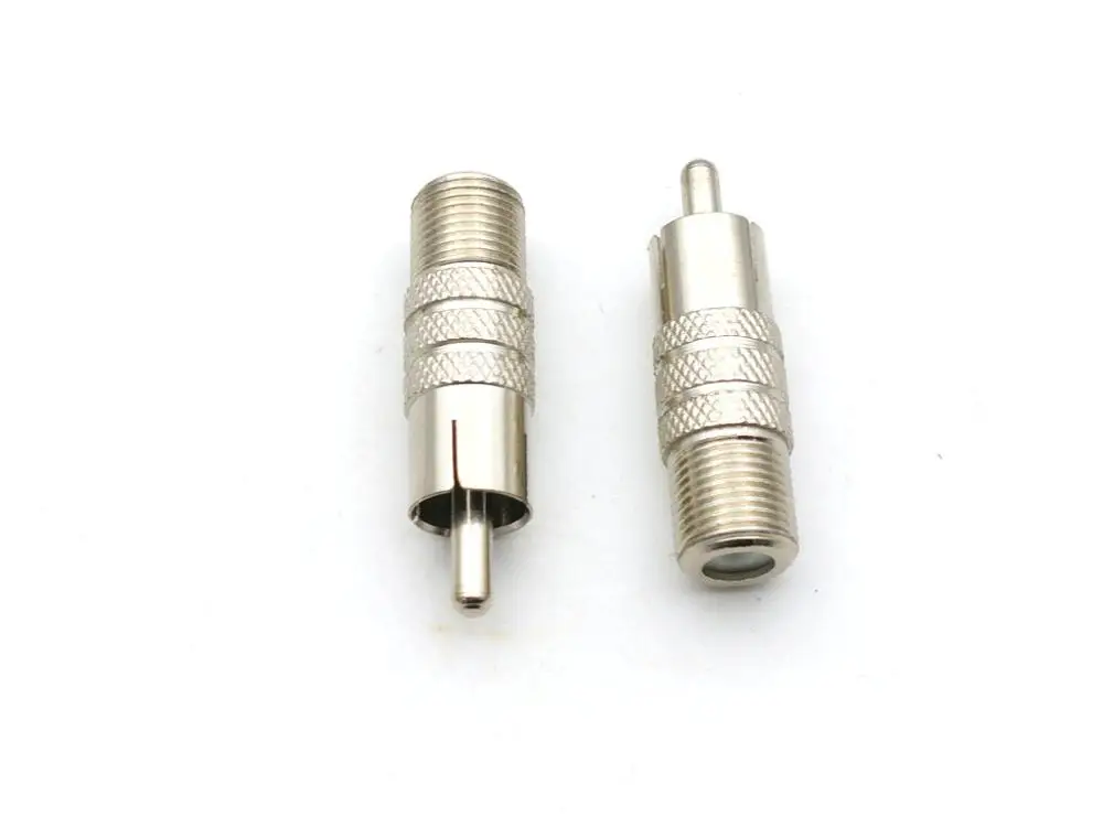 50pcs RCA Male Plug to F Female Coax Jack Adapter Connector Cable Coupler RG59 RG6 | Обустройство дома