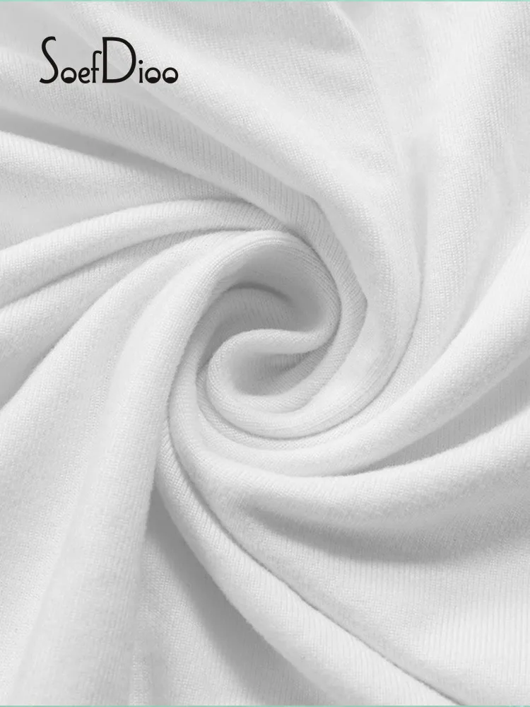 

Soefdioo Long Sleeve Asymmetrical Crop Top and Shorts 2 Piece Sets Women Casual Commuting Clothing Summer 2021 Fitness Tracksuit