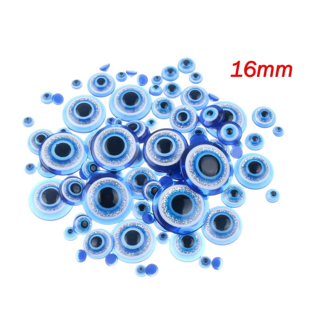 16mm-30Pcs 100 шт 5-20 мм синие Подвижные Пластиковые вигглы Googly Eyes самоклеящиеся Скрапбукинг для Diy детей ремесло Домашний Декор швейные принадлежности - Цвет: 16mm-30Pcs