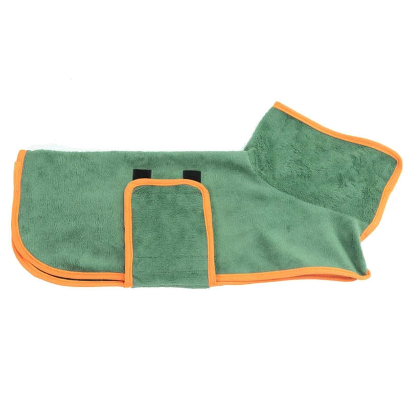 

Pet Drying Coat Absorbent Bathrobe Towel Dog Cat Super Fast Drying Moisture Bath Bags Robe Soft Adjustable