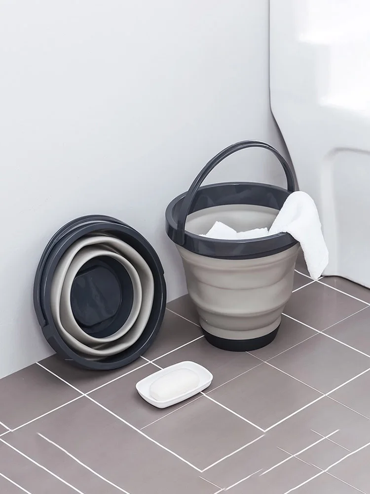 

Портативное складное ведро, многофункциональные рыболовные силиконовые ведра, мойка, уличные бочки для хранения, складное рыболовное ведр...