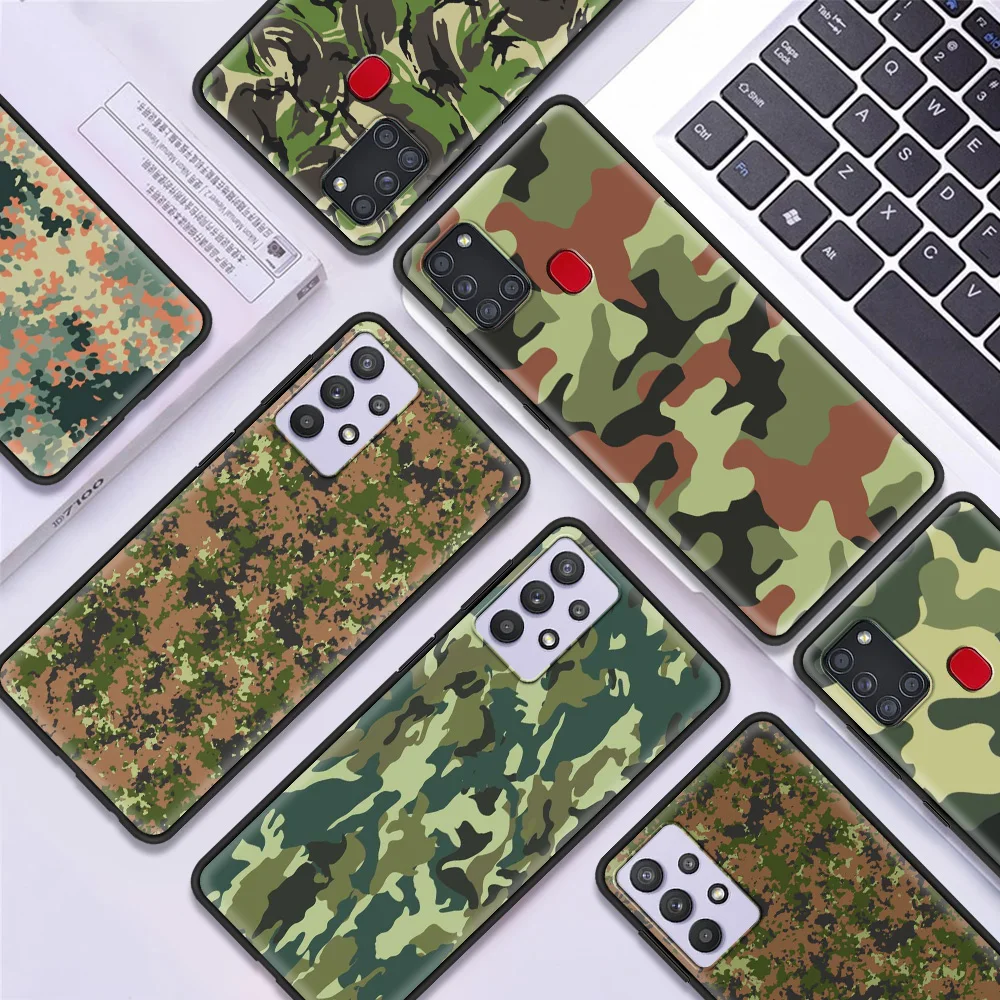 

Camouflage Pattern Camo Military Army Luxury Soft Cover for Samsung Galaxy Note 20 Ultra 10 Lite 9 8 Plus Accessories Funda Case