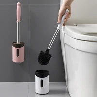 toilet brush rubber head holder cleaning brush for toilet wall hanging household floor cleaning bath accessories cleaning brush