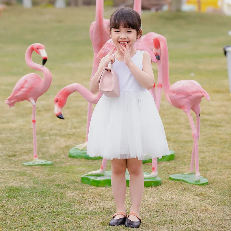 С низким вырезом на спине кружевное свадебное платье для маленьких девочек без