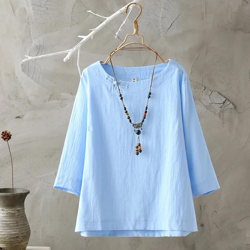 Элегантная белая блузка женские хлопковые блузки размера плюс Женский