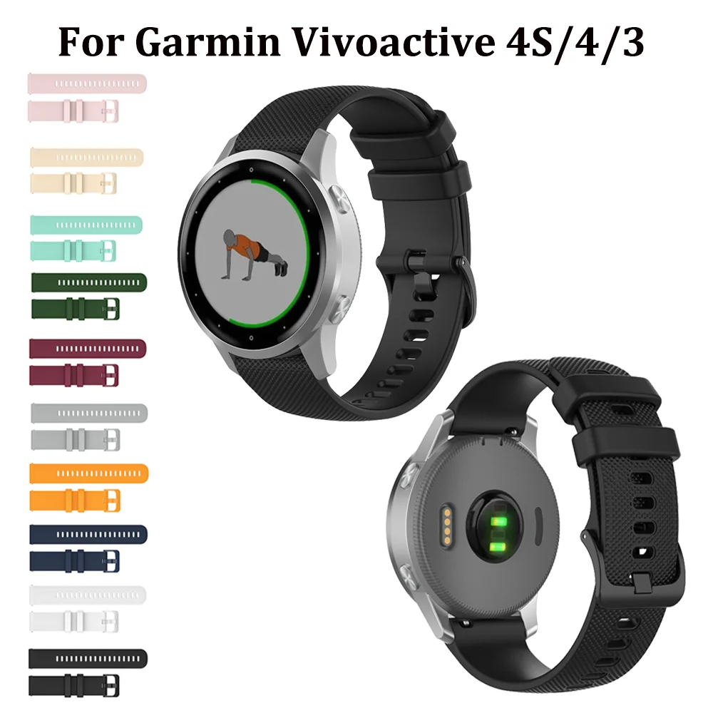

For Samsung Galaxy Watch 3 45mm Band 22mm Silicone Replacement wirst Strap for Samsung Wacth 4 Classic 42MM/46mm 20mm Bracelet