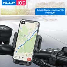 ROCK 360 Adjustable Drop-proof Bike Motorcycle Phone Holder With Fasten Clip Bracket Mount Cellphone Holder For iPhone Samsung