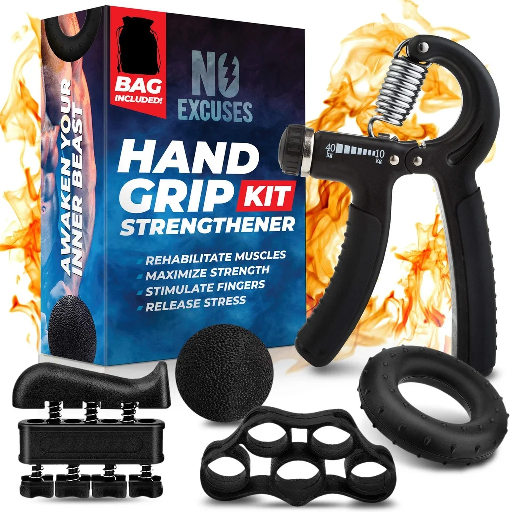 

WIN.MAX Hand Grip Muscle Developer Grip Wrist Power Exerciser Gym Grippers Five-piece Grip Set for Adult