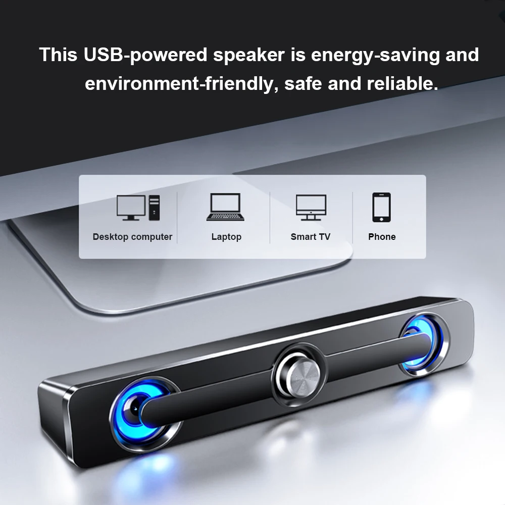 Русская доставка компьютерный динамик SADA V-111 3 Вт USB проводной мощный стерео