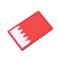 bahrain flag embroidery patch with embroidered military tactical fabric armband sticker stitching tactical hat and hook decal