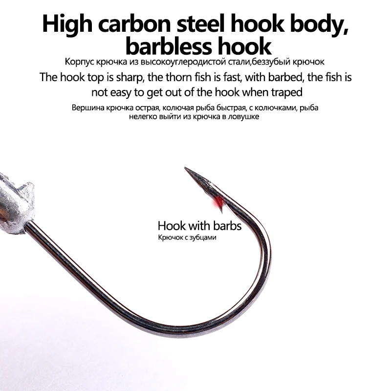 Рыболовный крючок с большой головкой рыболовный рыболовной подходящий для