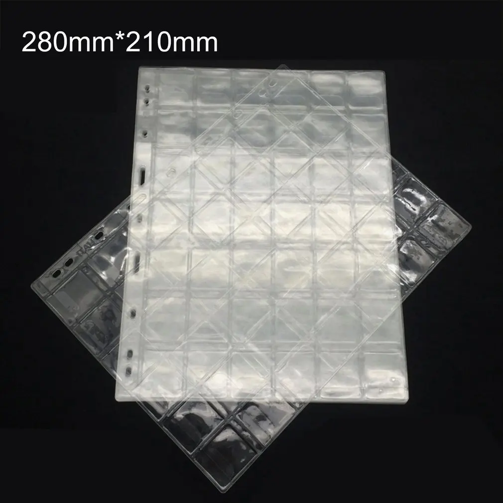 

42 Grids Coin collection Album page below 28mm coins have Anti-slip cover Coin Hold Book Coin collection live page1 Sheet