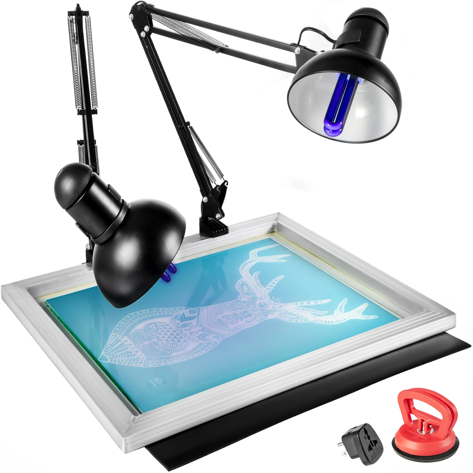 

VEVOR 26W 20 х 24 "блок УФ-облучения комплект с двойной трубы из следствие оборудование Экран печатная производственная линия для Новый стильный р...