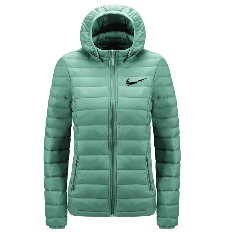 

New Women Cotton Jacket Hooded Women INIKE Coat Plus Size Winter Short Cotton Padded Outwear Casual Slim Women Jackets