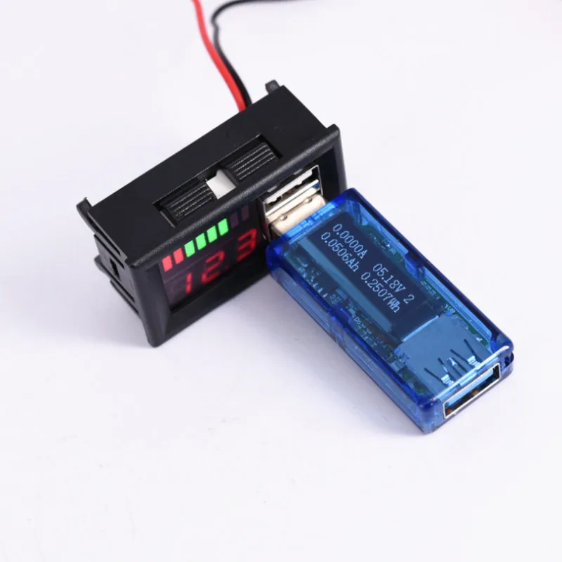 DC 12 В Автомобили Мотоциклы автомобили USB 5 в 2 А выход Красный светодиодный