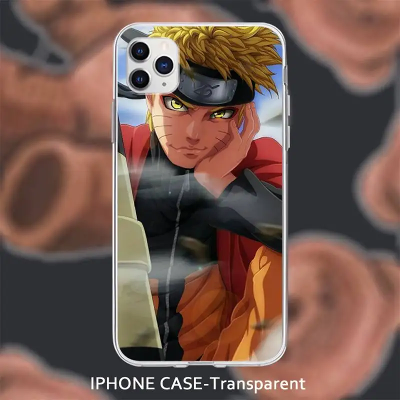 

Naruto Sasuke Kyuubi Kitsune Transparent soft cover case for iphone se 2020 6 6s 7 8 plus x xs max xr 11 12 pro max coque
