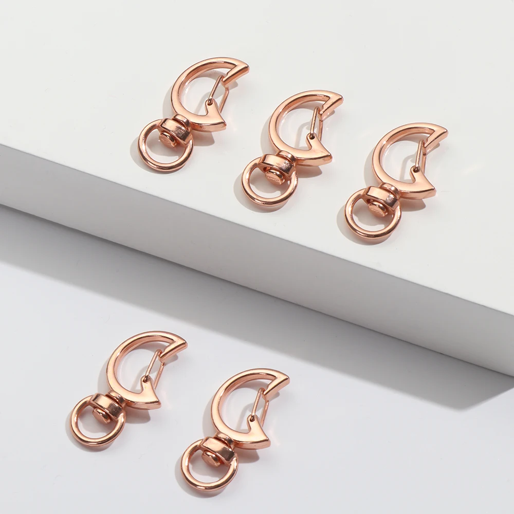 New 5pcs Metal Snap Hook Trigger Clips Buckles For Keychain Lobster Clasp Hooks for Necklace Key Ring DIY Making | Украшения и