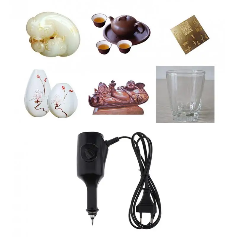 

Electric Jewelry Engraver Pen Engraving Tool Stone Wood Glass Metal EU Plug