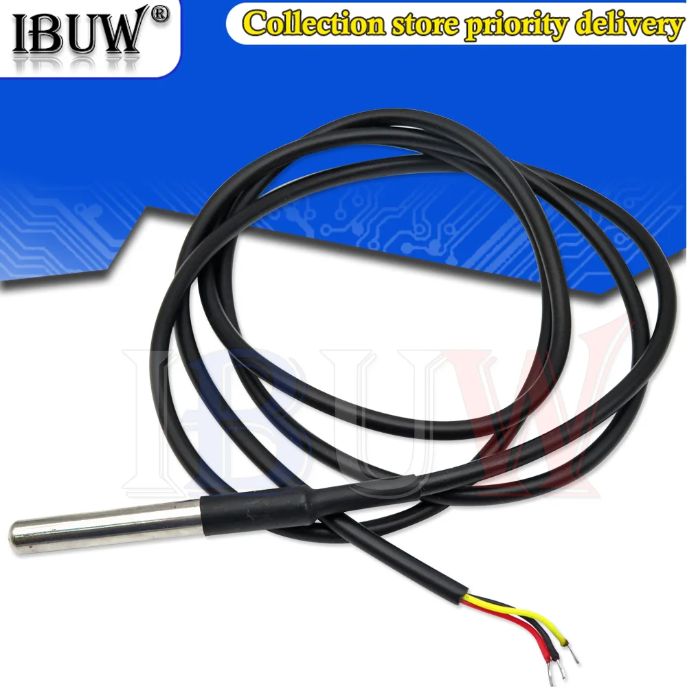 Водонепроницаемый датчик температуры DS1820 с посылка из нержавеющей стали DS18b20 18B20