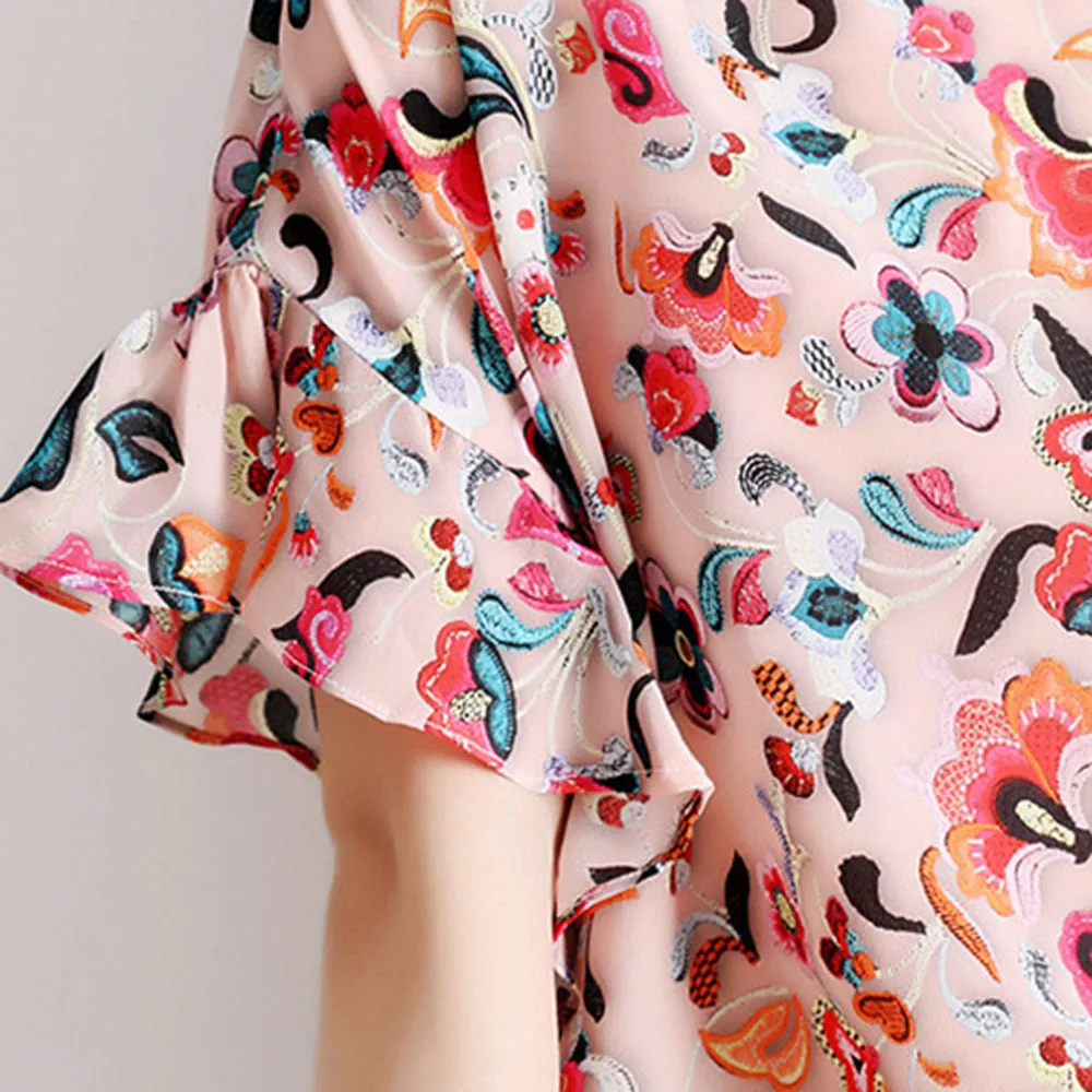 

Blouse Women Shirt Casual O-Neck Short Sleeve Elegant Ladies Casual Blouses Spring Summer Elegant Blouse Streetwear