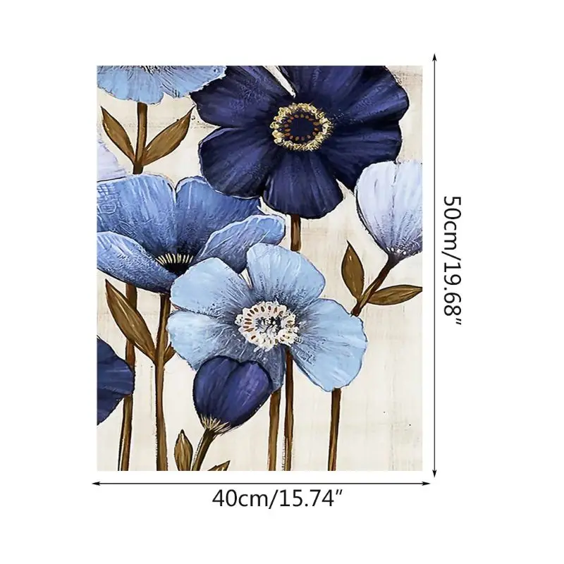 Набор для рисования по номерам на холсте с кисточками | Дом и сад