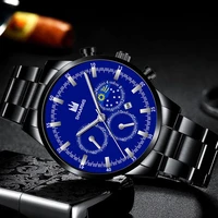 2021 watch for men new mens watches brand steel belt waterproof sport date quartz watch for men relogio masculino