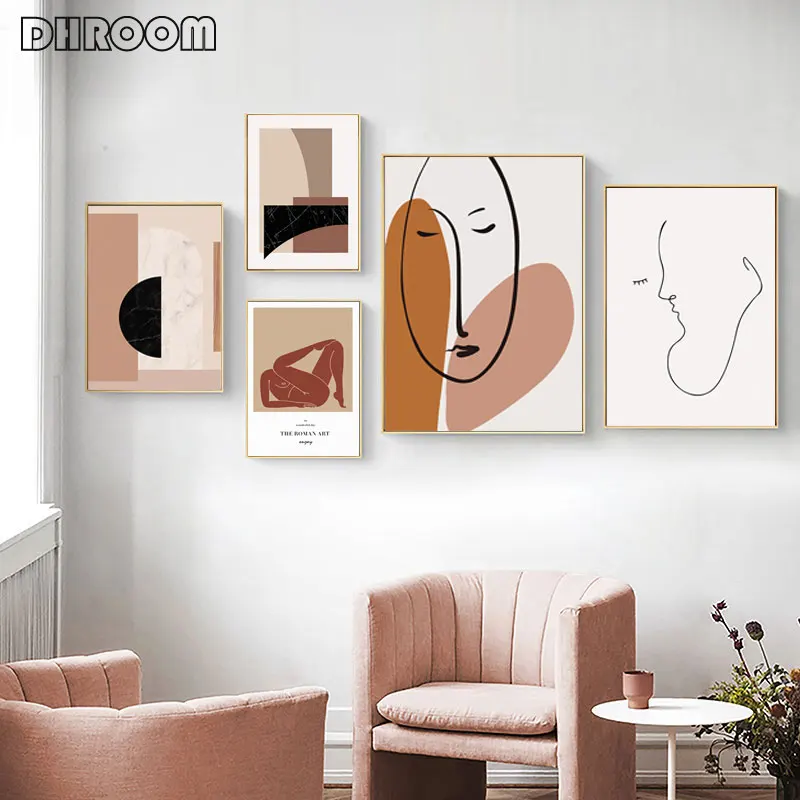 

Abstract Geometric Graphic Canvas Painting Poster and Prints Gallery Scandinavia Wall Art Pictures for Living Room Home Decor