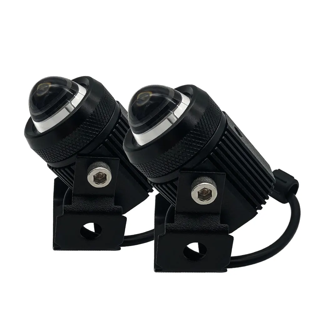 

MINI Dual Color LED Projector Lens Headlight 3000K/5000k LED Fog Work Light Car Motorcycle Auxiliary Light