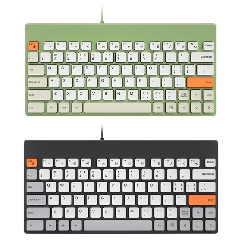 

B.O.W 79-Key Wired USB Keyboard Mute Design For PC Laptops Ultra-Thin Compact Keyboard