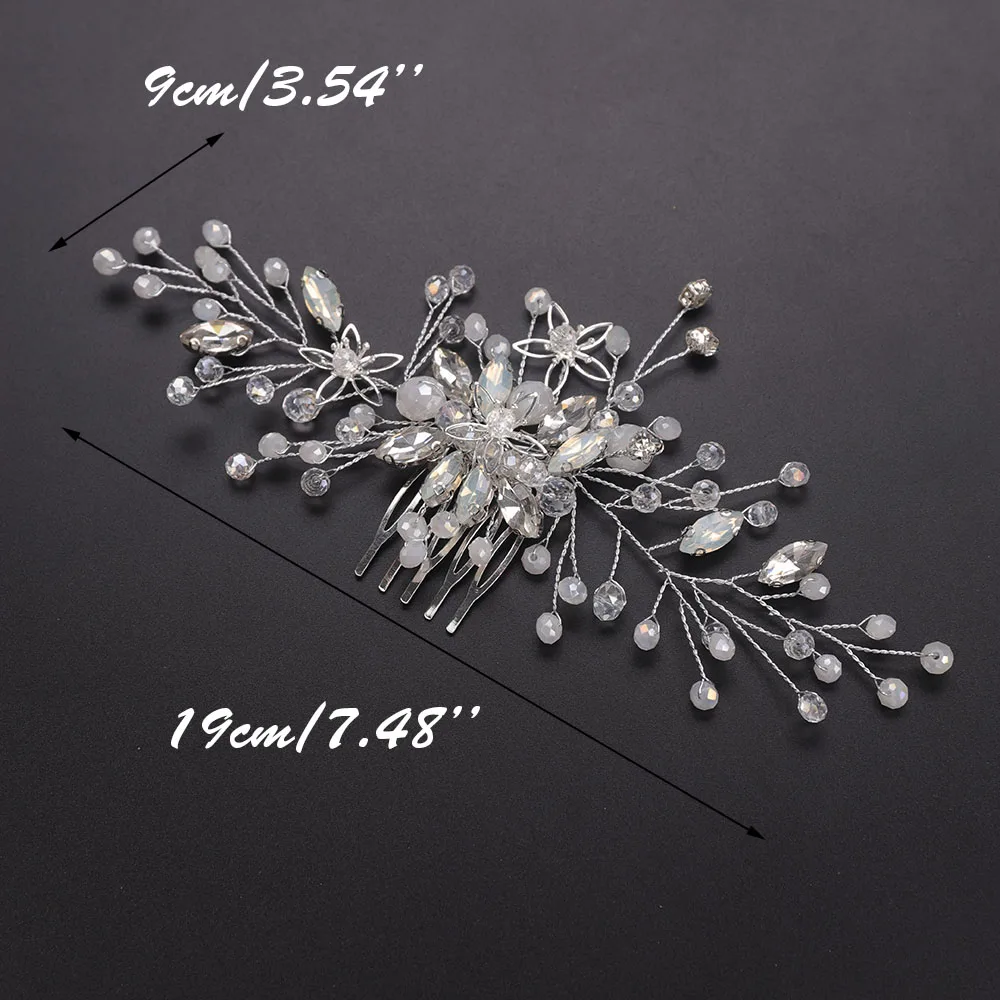 Женские свадебные аксессуары серебристые головные уборы блестящие стразы со