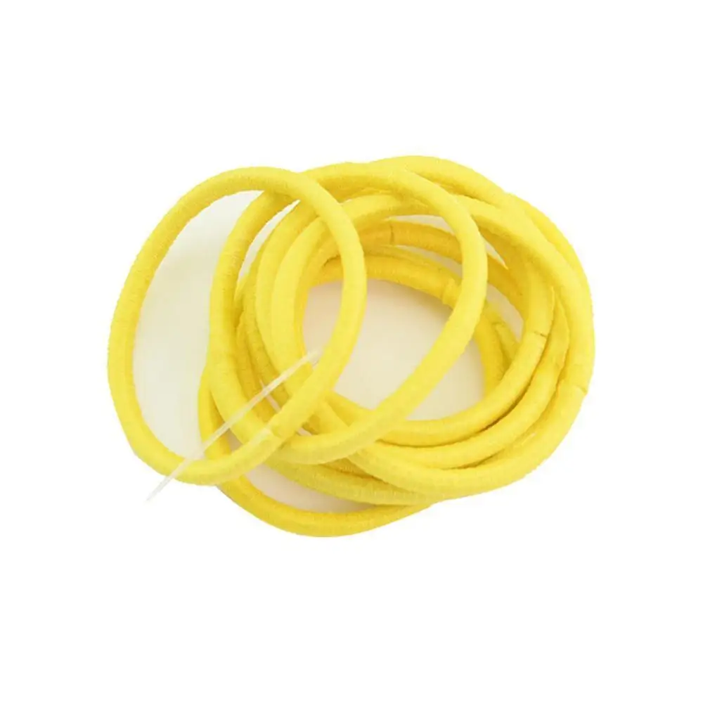 Yellow 20 шт./пакет Сертифицированные продукты Новинка 4,5 см держатель для волос резинки для волос Эластичные аксессуары женский галстук-резинка для девочек - Цвет: Yellow