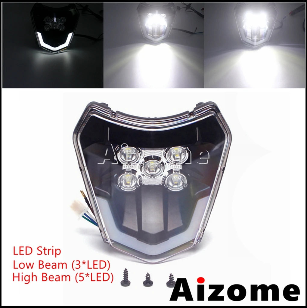 Мотоцикл светодиодный фары пользовательские Naked Мотокросс велосипеды для езды