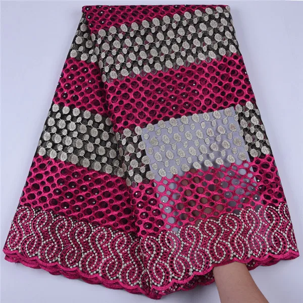 5 ярдов/партия Высококачественная французская кружевная ткань в нигерийском стиле африканская кружевная ткань для мужчин/женщин платье персиковая африканская кружевная ткань A803 - Цвет: As picture