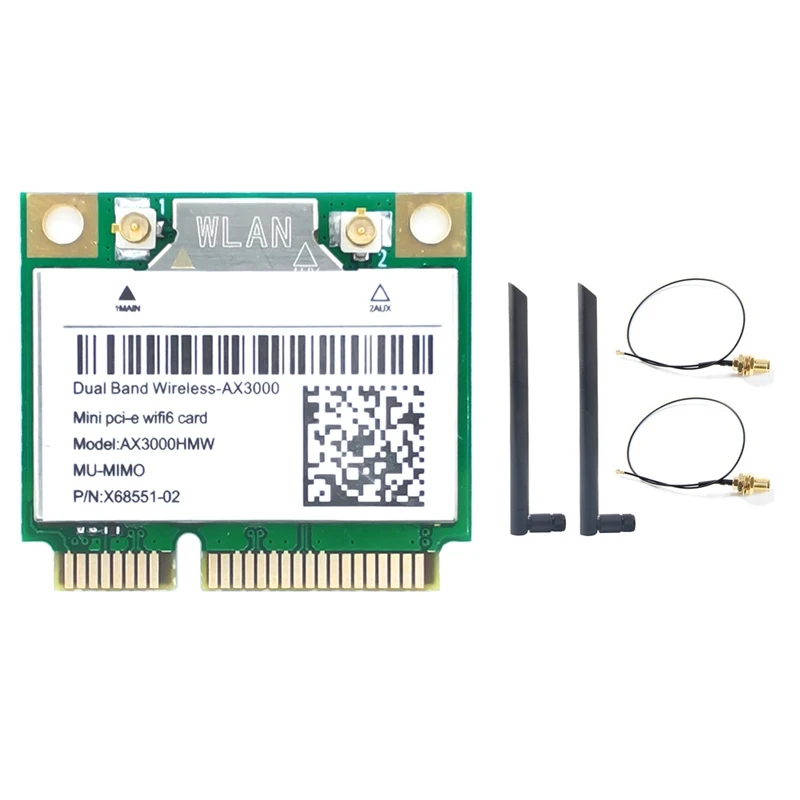 

Мини Pci-E Ax3000 Ax200 Wi-Fi 6 беспроводной адаптер двухдиапазонный Bluetooth 5,1 Wi-Fi карта 802.11Ax 2,4G/5G Wlan Windows 10