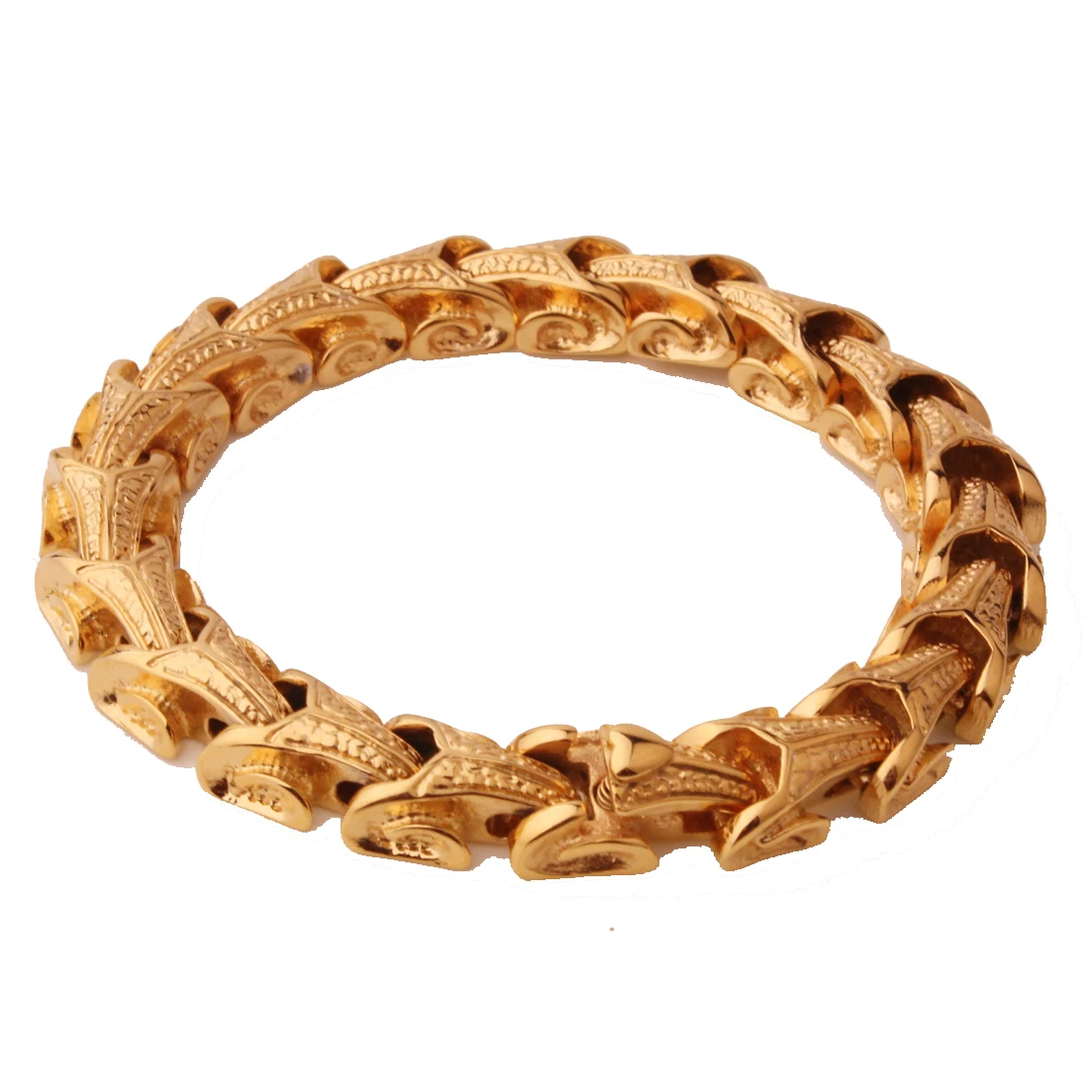 Крутые браслеты из нержавеющей стали с изображением дракона для мужчин панк Рок