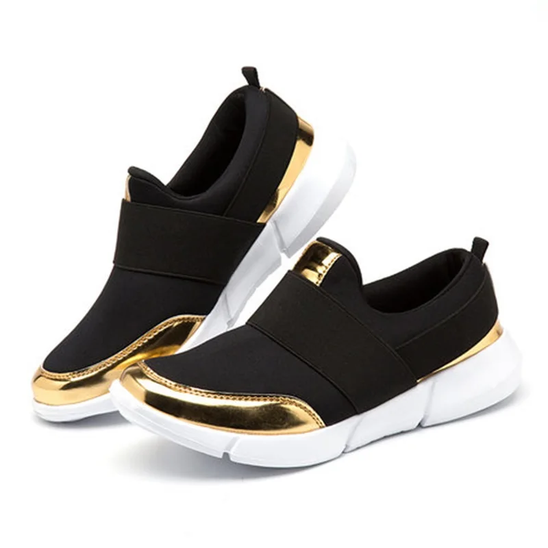 Женские Дышащие туфли без шнуровки мягкие повседневные на плоской