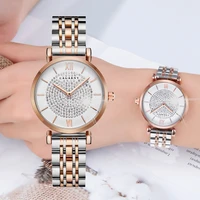 watch women luxury fashion casual diamonds womens quartz watches hip hop female clock rose gold stainelss steel reloj mujer xfcs