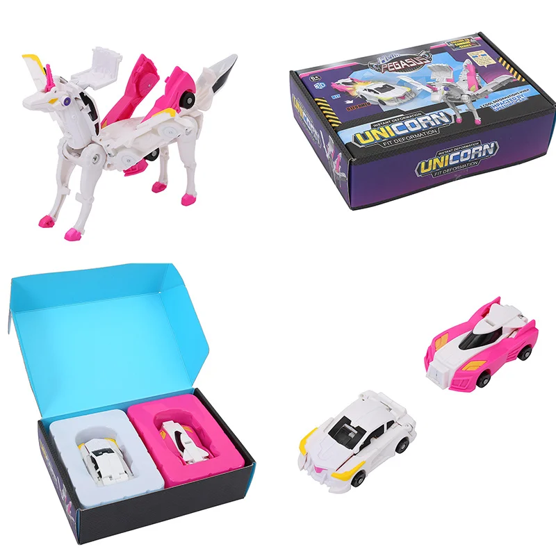 

Hello Unicorn Prime Series Body Robot Kit Toys Models 2 In 1 One Step Model Deformed Car Model Children Toys