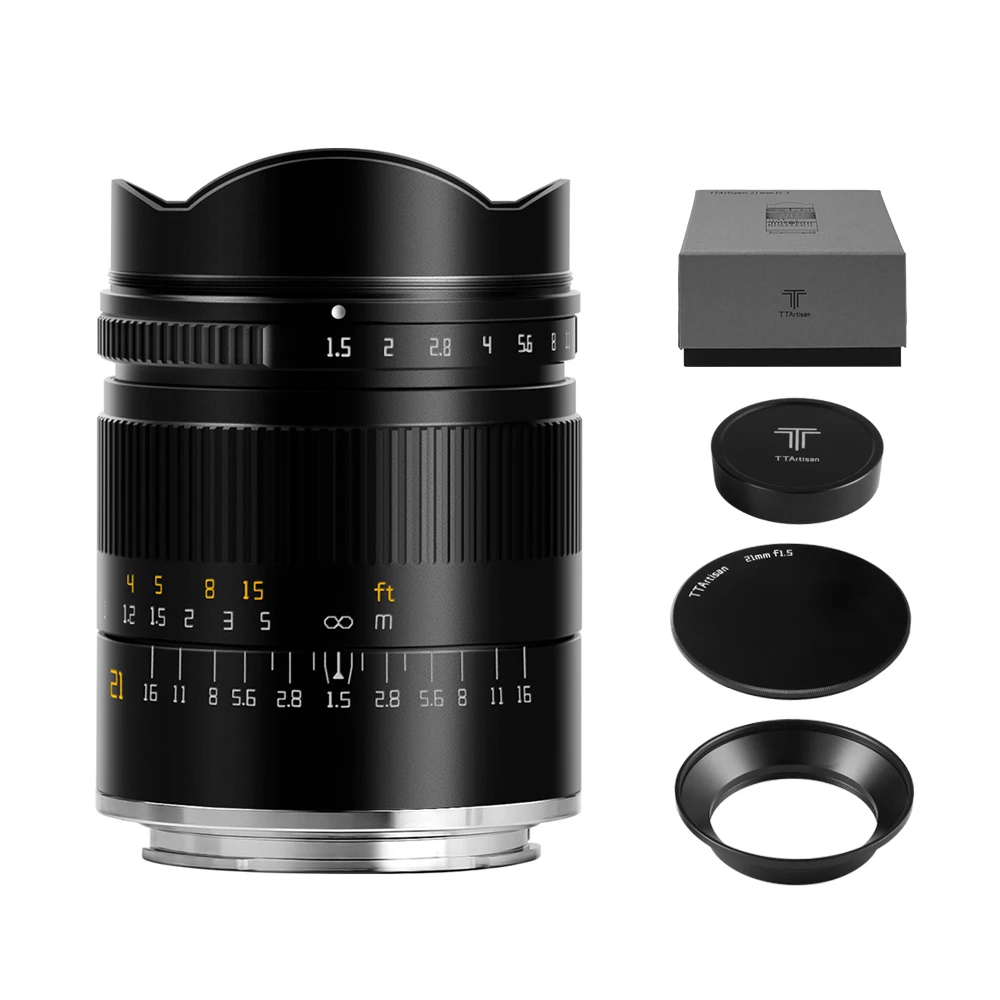 Объектив TTArtisan для камеры 21 мм F1.5 Полная поддержка ручной фокусировки Sony E Canon RF Nikon