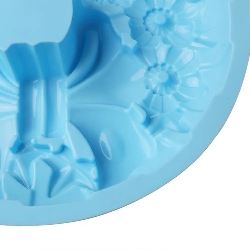 30 см Single Pretty Wreath силиконовая форма для выпечки Sugar Mini Mold ручная работа украшение