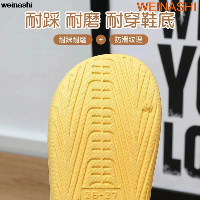 

New Lovely Slippers For Female Summer Girl Heart Fashion Wear Student Korean Version Web Celebrity INS Home Non-Slip