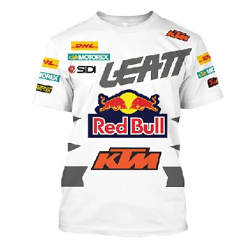 

3D Printing Summer Men's Off-Road Motorcycle Short-Sleeved Outdoor Mountain Racing T-Shirt Racing Event Rider Party Clothing