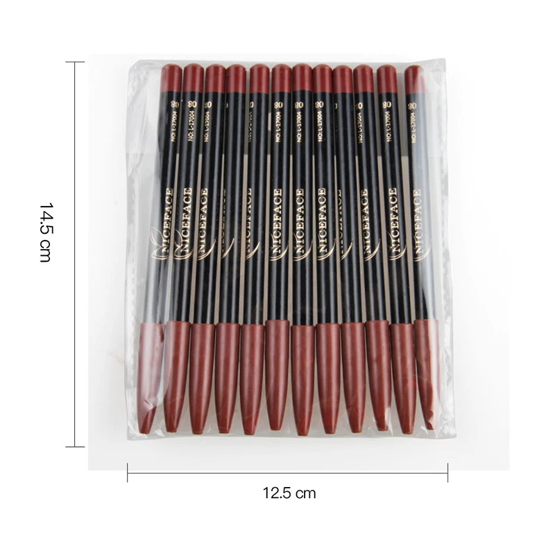 12 Colors Hot Matte Lip Liner lipstick Pen Long Lasting Lipliner Pigments Waterproof no blooming Smooth Makeup карандаш для губ