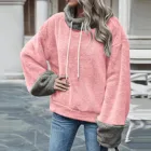 Женские толстовки 2021 Зимние Модные теплые толстовки с длинным рукавом с принтом Повседневный пуловер Одежда Толстовки Толстовка Женская