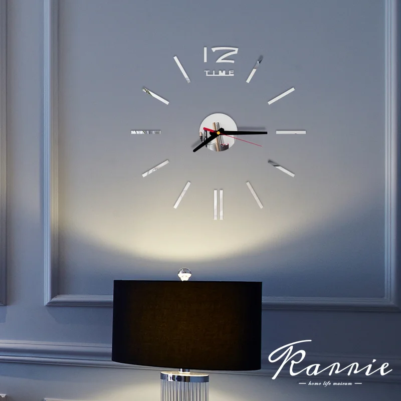 Новинка 2020 часы настенные 3d акриловые зеркальные наклейки сделай сам украшение