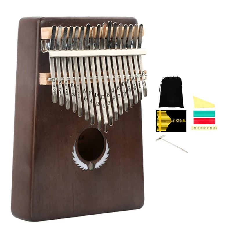 

YAEL Thumb Piano 17 Keys Portable Thumb Piano Handheld Mbira Finger Piano for Kids Adults Beginners Professionals