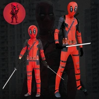 deadpool kids cosplay costume superhero deadpool costumes mask suit jumpsuit bodysuit halloween party anime for adult boy new