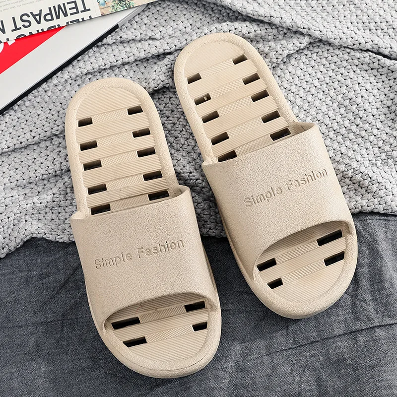 

Unisex Home Sandals Women Men Slippers Flat Shoes Bathing Non-slip Flip Flops Fashion Lovers Indoor Floor Zapatillas de hombre